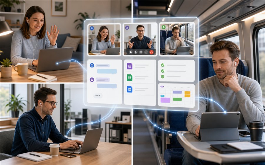 Verteilte Zusammenarbeit mit Microsoft Teams und Microsoft 365